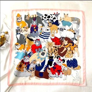 NEW COSTUMED CATS SOFT Square Scarf
